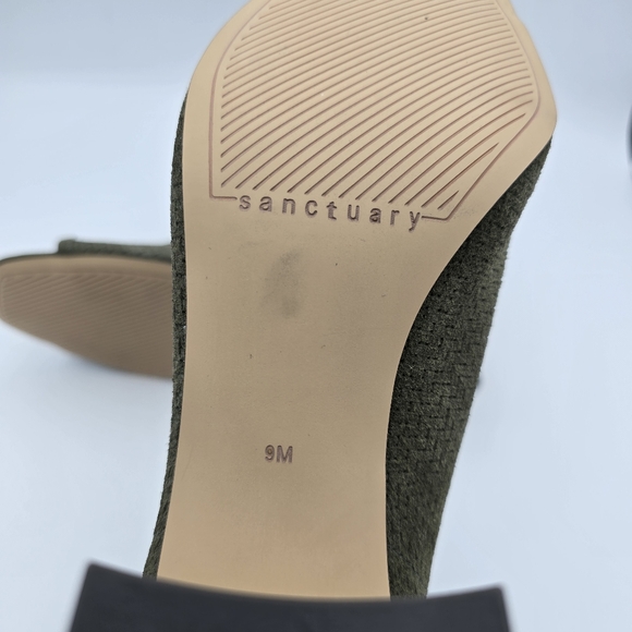 Sanctuary Ready Peep Toe Booties, Olive Oil (Green) Leather, Women's Size 9M - Picture 16 of 16